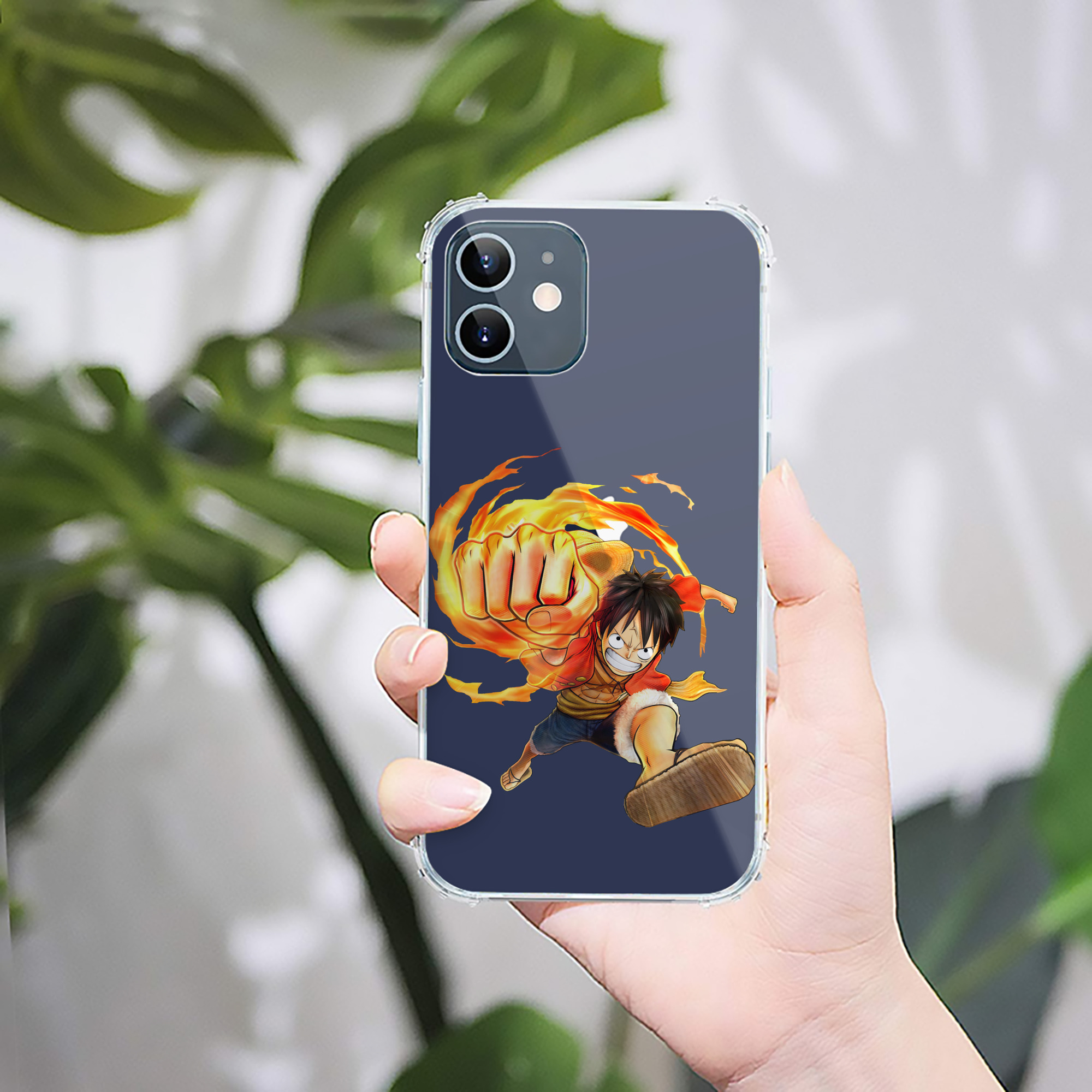 （画像用） ワンピース モンキー・D・ルフィ ONE PIECE Monkey D. Luffy 【iPhone 12シリーズ対応】透明スマホケース（クリアソフトケース）